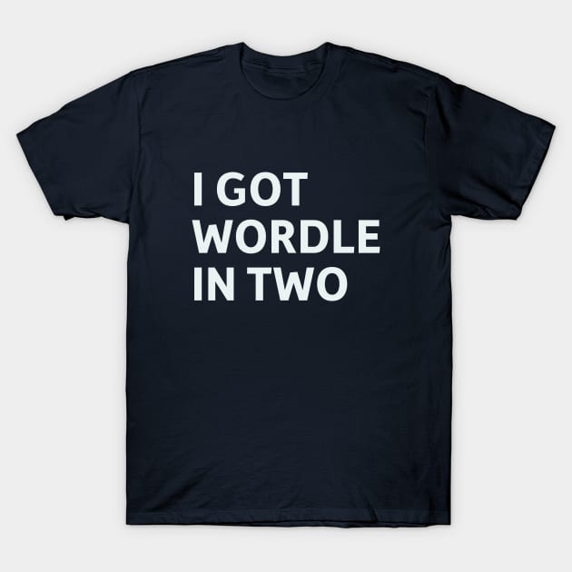 I Got Wordle in Two T-Shirt by SillyQuotes